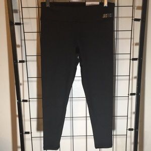 Justice children’s stretch pants black 10 plus